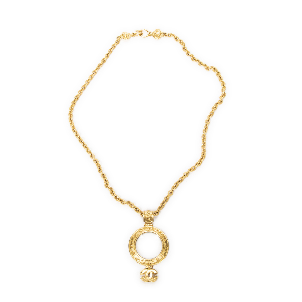 Chanel Magnifying Glass Pendant Necklace